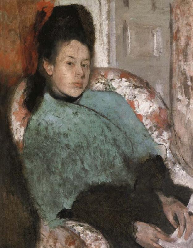 Portrait of Elena Carafa, Edgar Degas